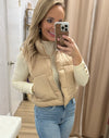 Cropped Puffer Vest