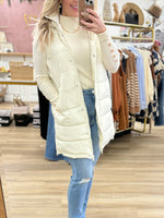 Cream Puffer Vest