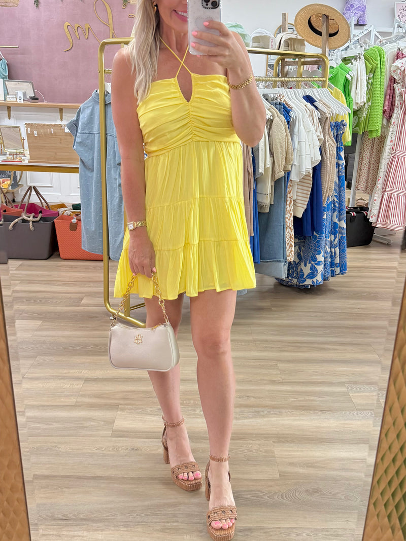 Yellow Halter Dress