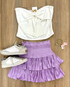 Silky Tiered Skirt