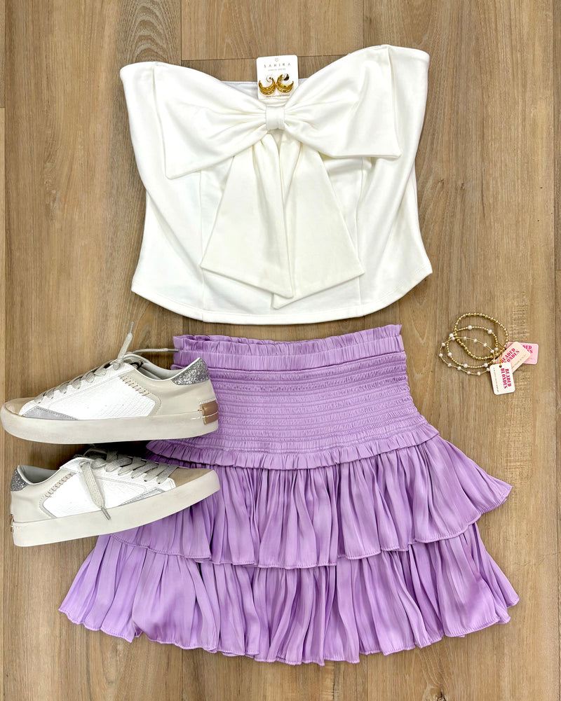 Silky Tiered Skirt