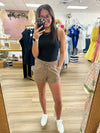 Linen Drawstring Shorts