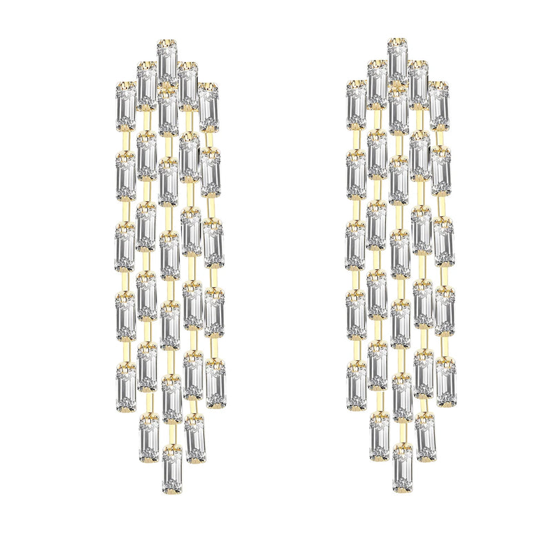 Ashtrid CZ Drop Earrings