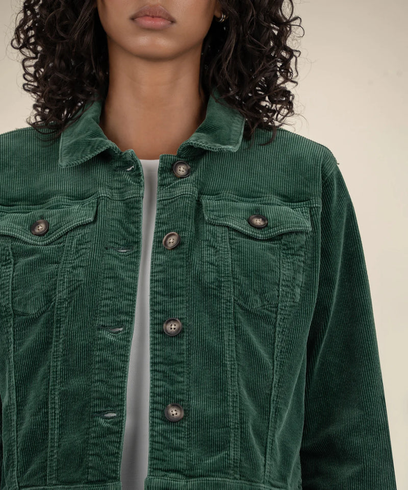 KUT Green Cropped Jacket