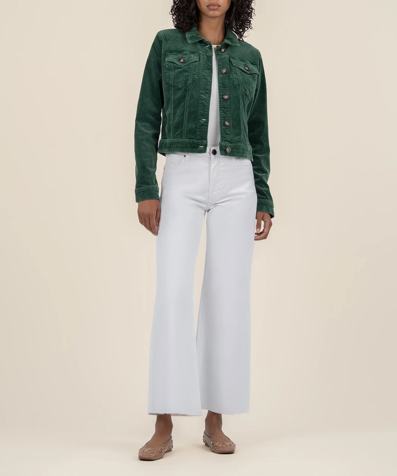 KUT Green Cropped Jacket