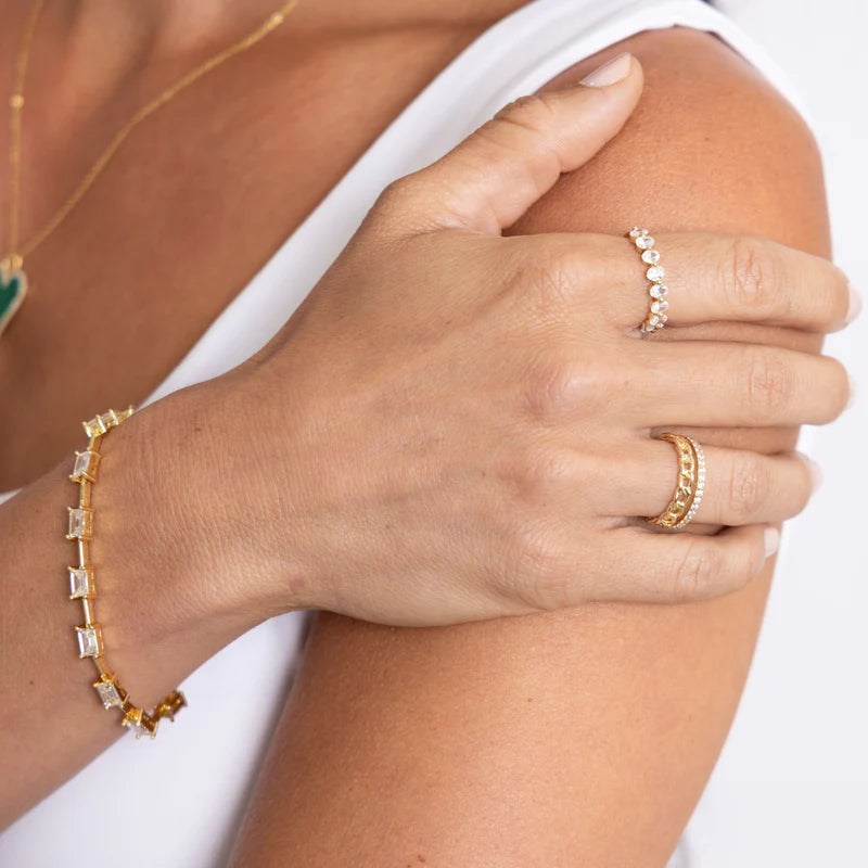 Jolene CZ Chain Ring