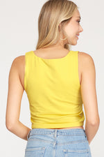 Yellow Crop Top