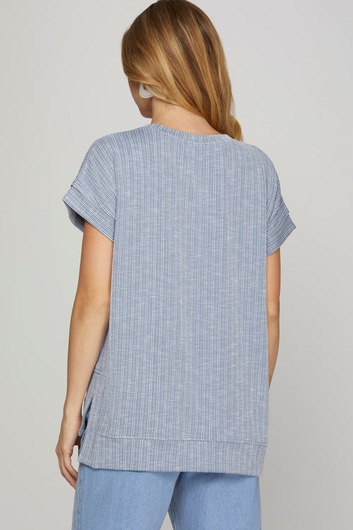 Blue Tunic Top