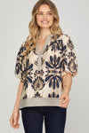 Bubble Sleeve Top