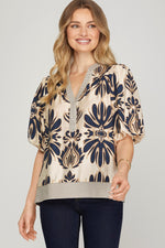 Bubble Sleeve Top