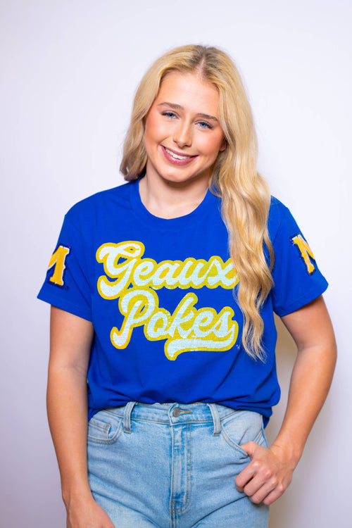 Geaux Pokes Sequin Tee