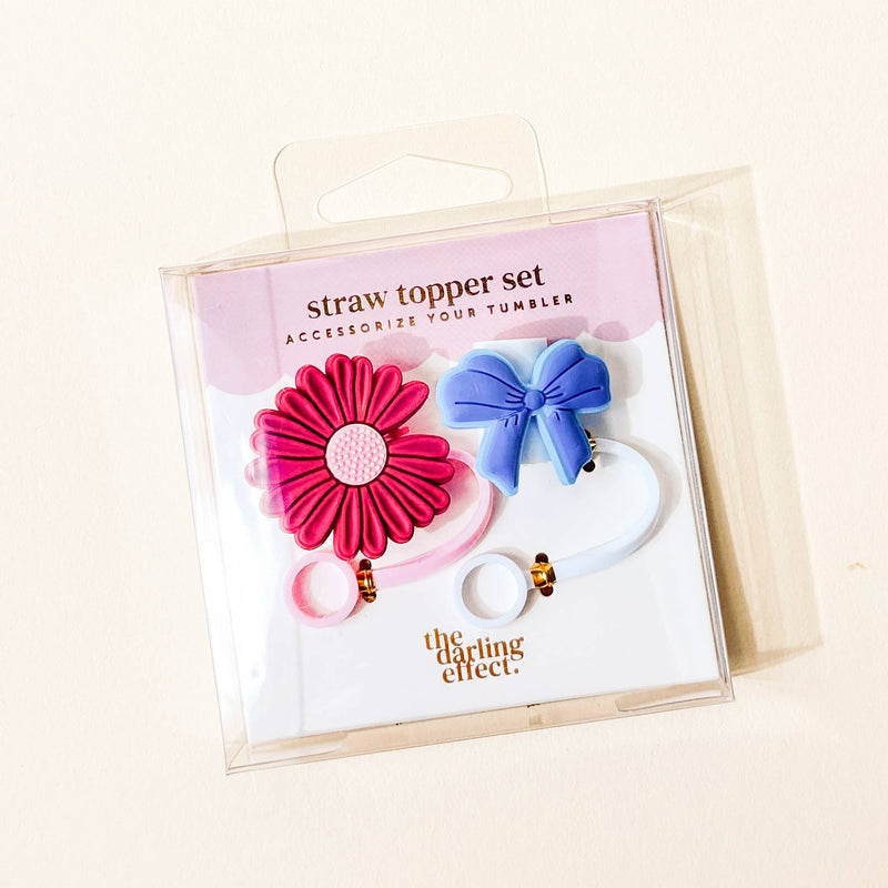 Straw Topper Set-Wildberry