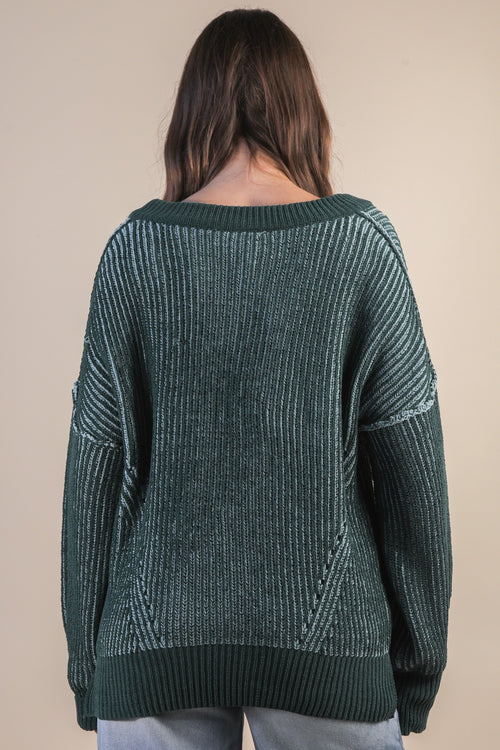 Forest Green Oversized Sweater