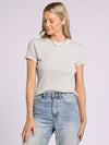 T&S Cream Navy Tee
