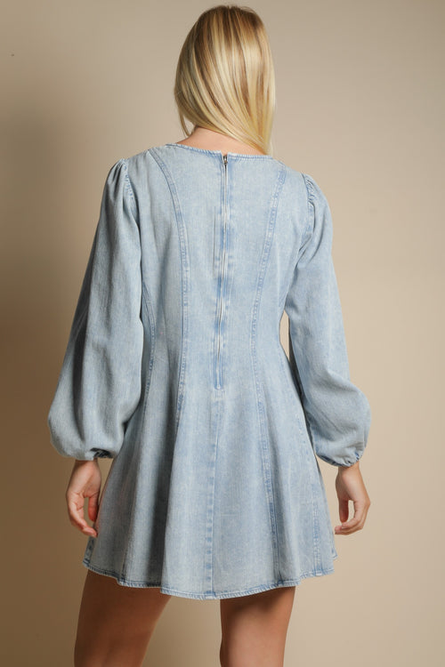 Long Sleeve Denim Dress
