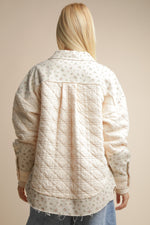 Floral Patch Print Jacket