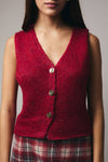Red Lurex Vest
