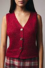 Red Lurex Vest