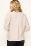 Oatmeal Seam Detailed Sweater