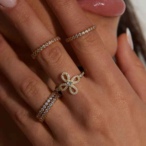 Chantel CZ Flower Ring