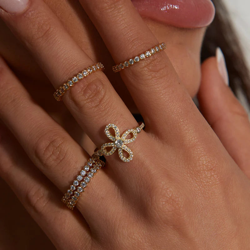 Chantel CZ Flower Ring