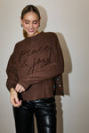 PEACE & JOY Brown Sweater