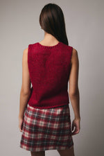 Red Lurex Vest