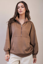 1/4 Zip Pullover Sweatshirt