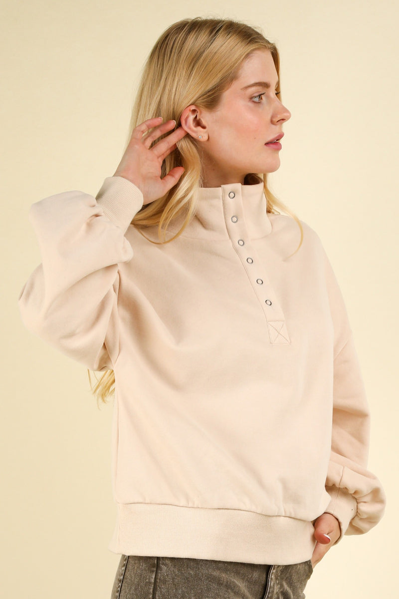 1/4 Button Down Henley