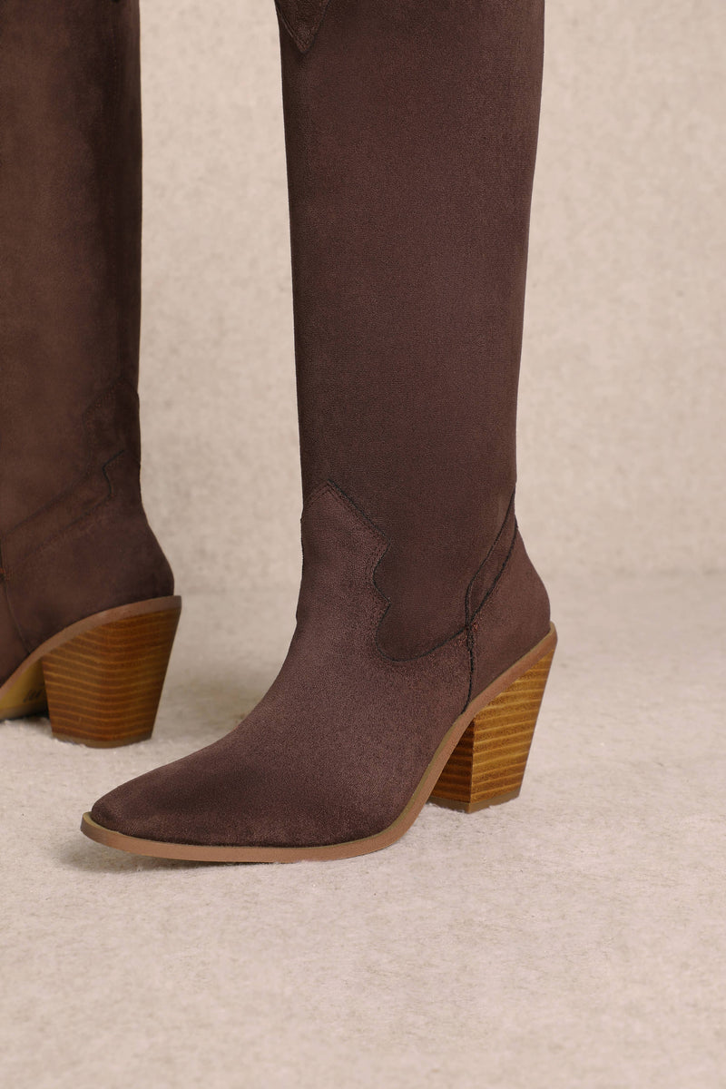 Brown Suede Boots