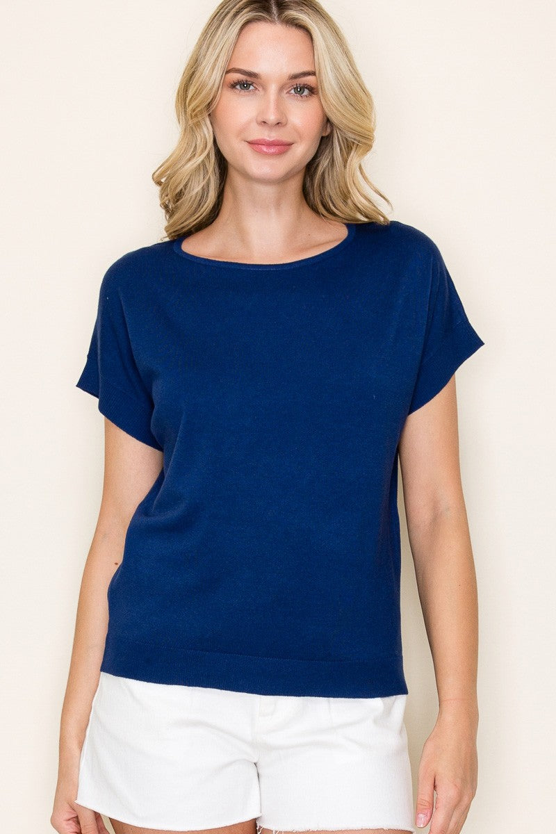 Solid Pullover Top