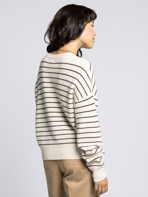 T&S Cream/Chocolate Sweater