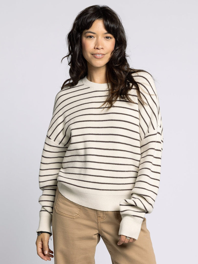 T&S Cream/Chocolate Sweater