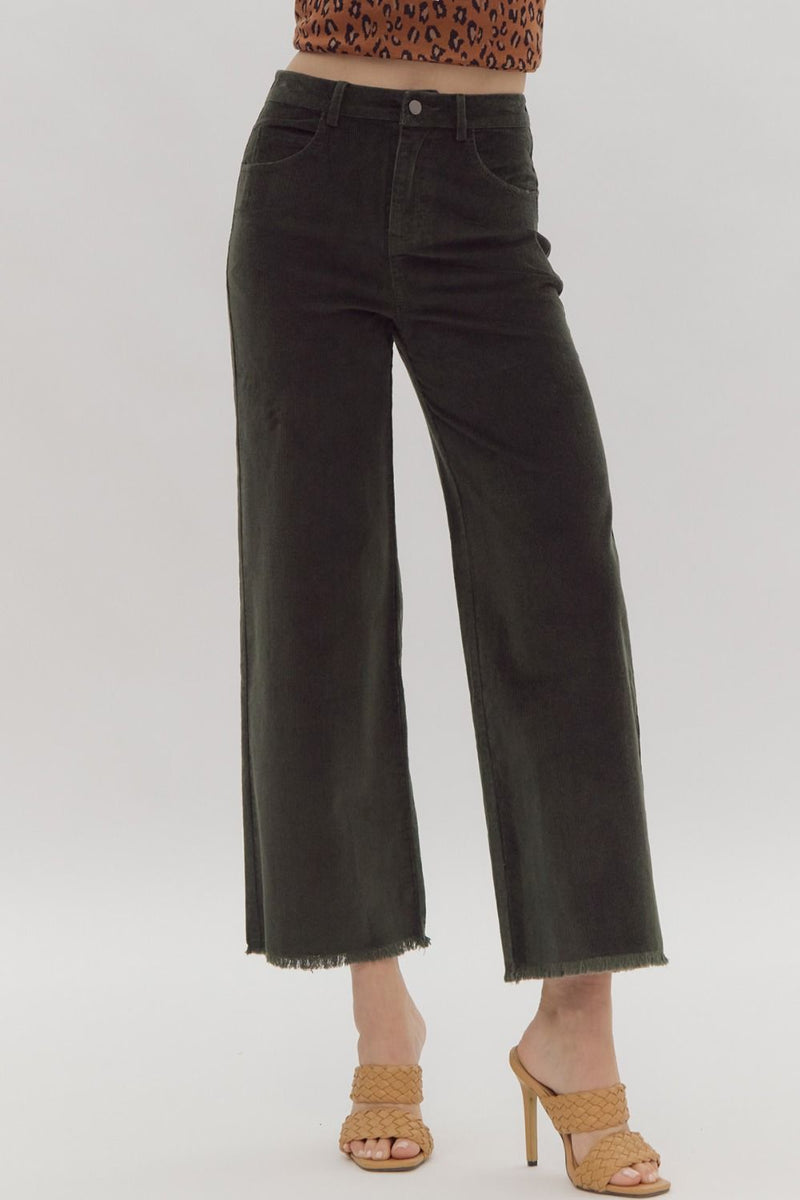 Olive Corduroy Pant