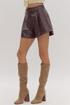 HR Faux Leather Shorts