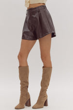 HR Faux Leather Shorts