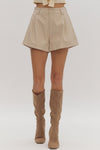 HR Faux Leather Shorts