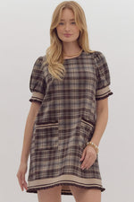 Plaid Shift Dress