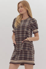 Plaid Shift Dress