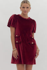 Garnet Velvet Dress