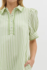 Green Stripe Dress