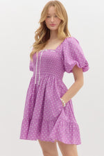 Lilac Polka Dot Dress