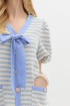 Blue/Cream Stripe Dress