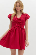 Red Smocked Dress