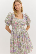 Lavender Floral Dress