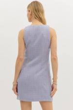 Periwinkle Button Front Dress