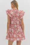 Marsala Floral Dress