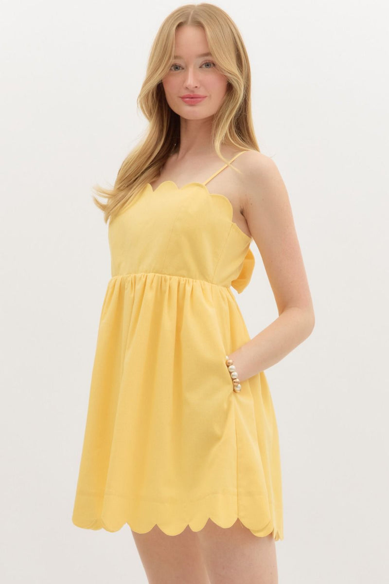 Butter Yellow Mini Dress