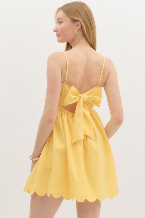 Butter Yellow Mini Dress