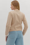 Oatmeal Layered Cardigan